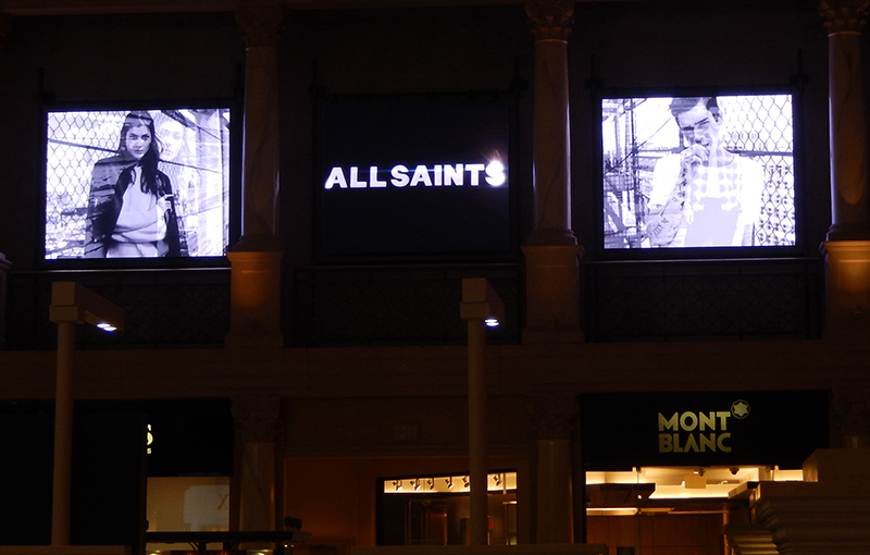 Design Oasis Provides Chauvet Professional Video Panels for AllSaints Store in Las Vegas