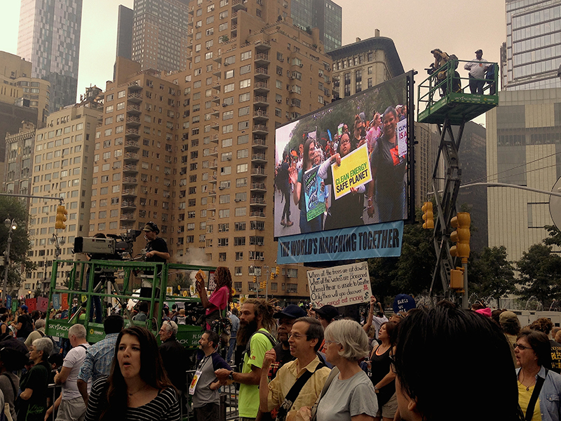 People’s Climate March Hits the Big Apple with Big Screens from Upstage Video