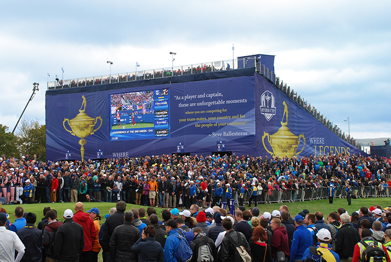 Creative Technology provided 21 LED screens for the 2014 Ryder Cup, each ranging in size from 8 to 100 square meters