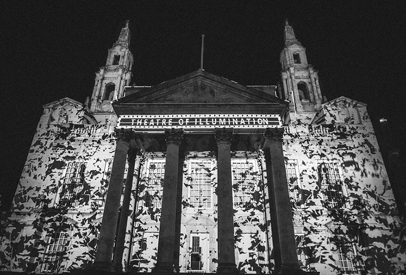 Light Night Leeds Projections Include Visuals Processed by d3 Technologies Gear