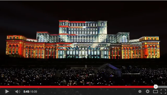 iMapp 555 Bucharest Building Projection by Maxin10sity