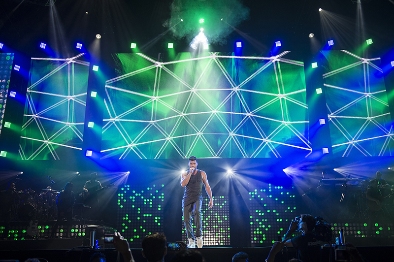 Ricky Martin performed in the Palacio de los Deportes in Mexico City in early October