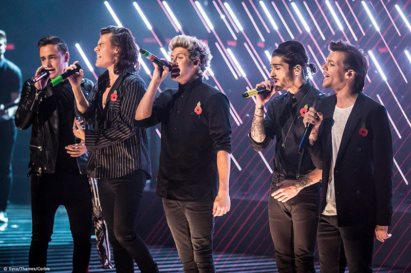 One Direction performed on X Factor as one of the guest performers (c) Syco Thames Corbis