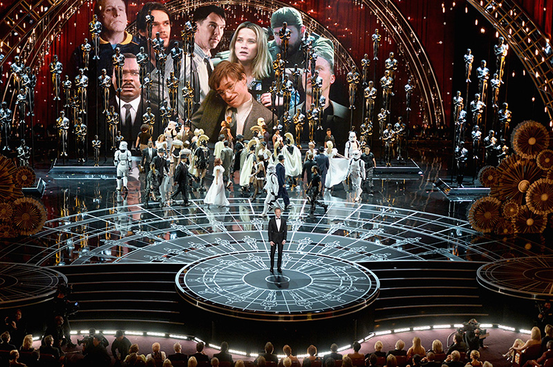 The 2015 Academy Awards ceremony at the Kodak Theatre. Photos courtesy Green Hippo