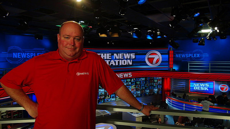 Midtown Video of Miami supplies the Chauvet Professional PVP S5 panels from Chauvet Professional at the WSVN News Station