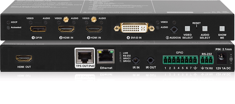 SW4-TPS-TX240 to HDBaseT transmitter