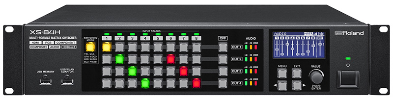 Roland XS-84H 8-in x 4-out Multi-Format Matrix Switcher