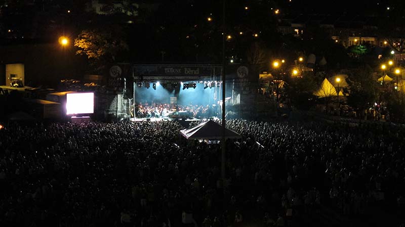 The event featured Ben Folds and the South Bend Symphony Orchestra