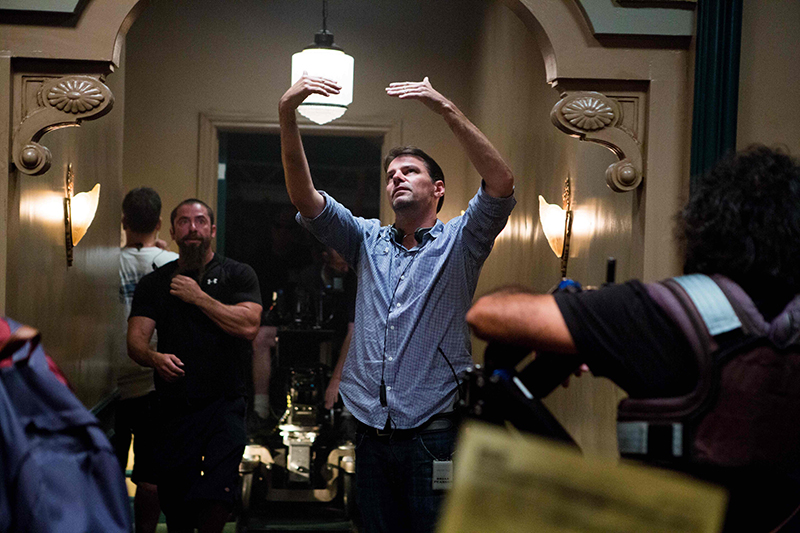 Brian Pearson on the set of Insidious: Chapter 3