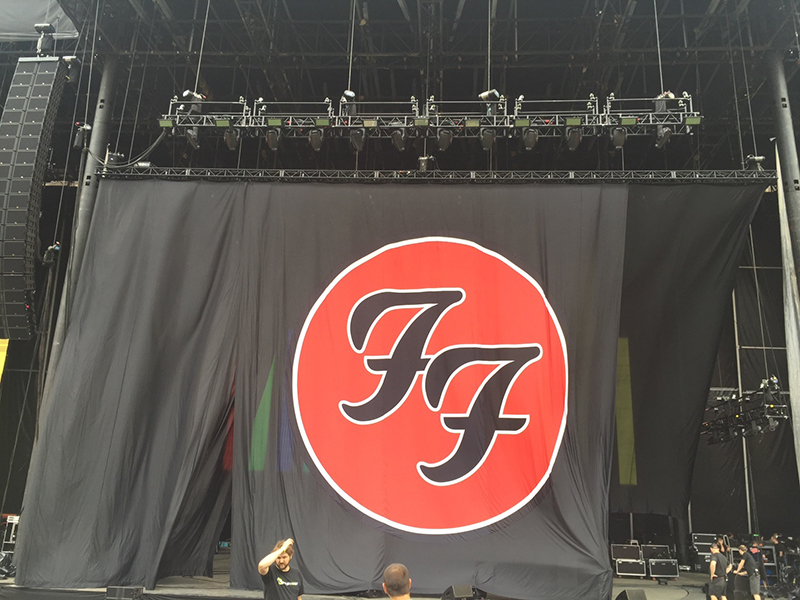 Foo Fighters Blowout tour stage