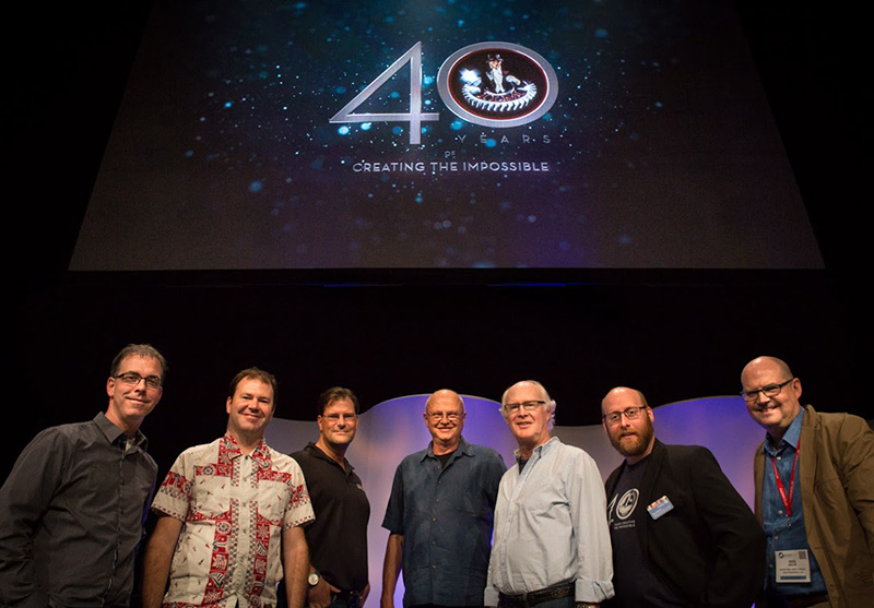 Industrial Light & Magic presented a session titled 40 Years of Creating the Impossible at SIGGRAPH 2015. The session, celebrating the company’s 40th anniversary in filmmaking, took place Monday, Aug. 10, at the Los Angeles Convention Center. The visuals relied upon a Christie CP4230 DLP projector.