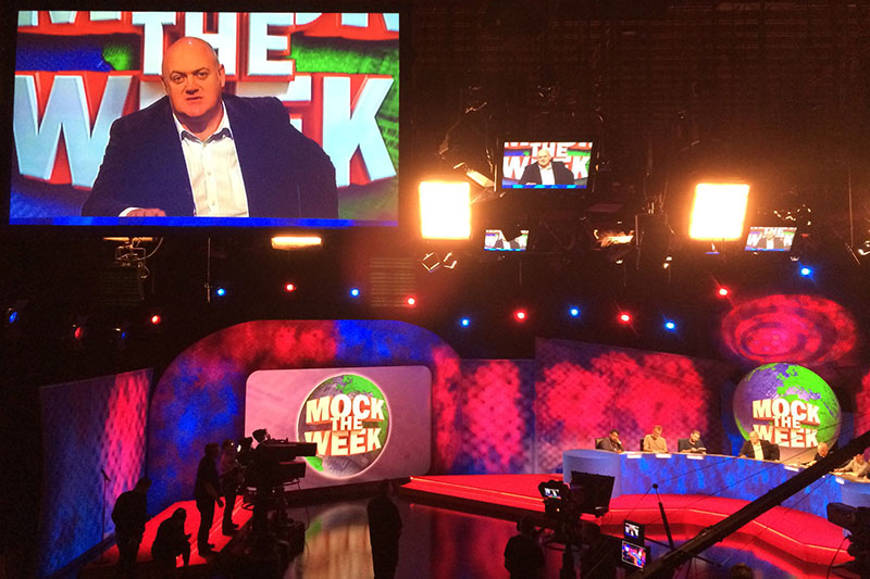 BBC Two's 'Mock The Week' Episode Makes Use of XL Video Projection, Screens and LCDs