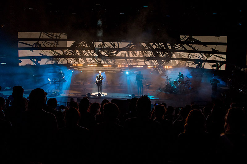 XL Video supports alt-J at Red Rocks Amphitheatre in Morrison, CO. Photo by Darsak Patel.