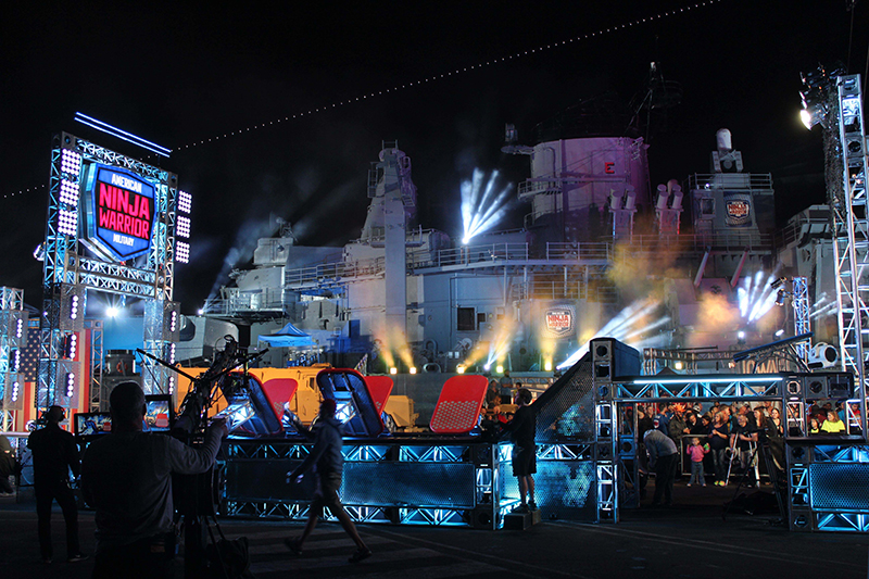 Lighting 'American Ninja Warrior' Aboard the USS Iowa Battleship