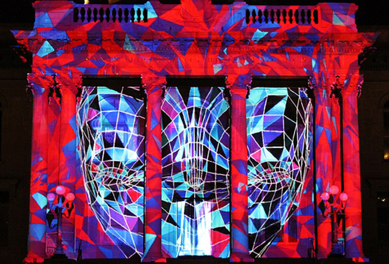 Redwood City Lights Up with Projection Mapping Display