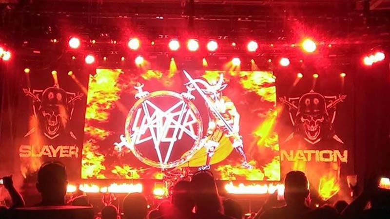 Slayer performed as part of the Mayhem Festival 2015