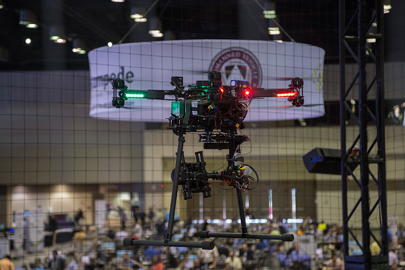 The drone pavilion, InfoComm 2015