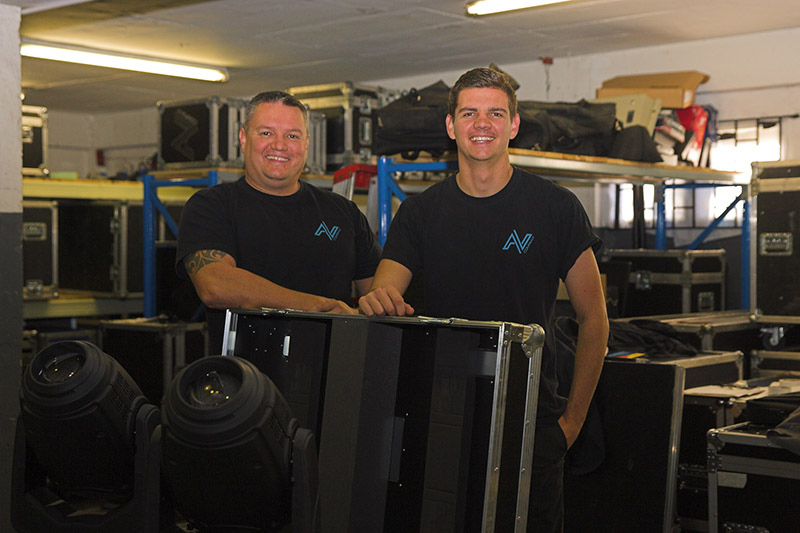 AV Company was founded in 1993 by Craig Browning, who is still running the company together with his son Kegan who heads up the lighting department. They provide lighting, audio, AV and staging for a variety of shows and events in all sectors … and were the first company in Durban to invest in Robe Pointes. The initial purchase of four Pointes was followed immediately by another four fixtures a month later.