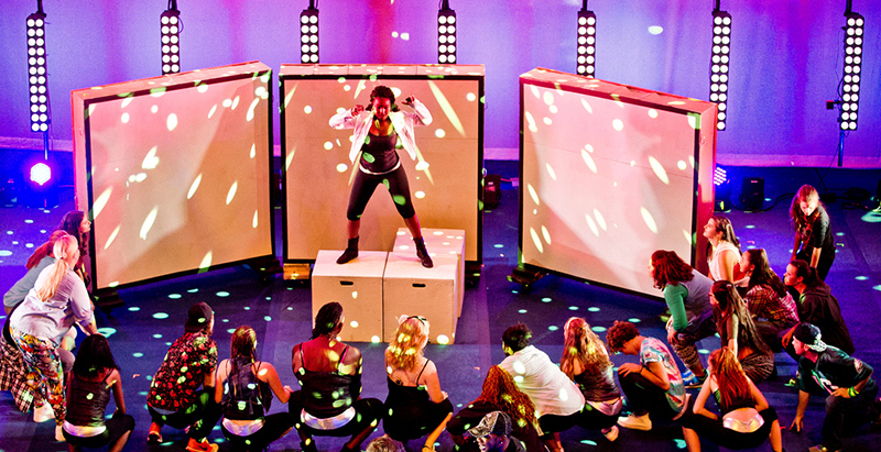 Milburn Stone Theatre Stages 'Bring it On' with Vari-Lite, Selecon and Showline Fixtures. Photo by Scott Serio.