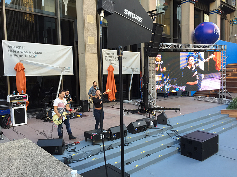 Rangers Opening Game Event Outside Madison Square Garden Includes Chauvet MVP Ta8 Curve LED I-Mag