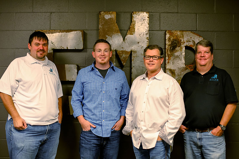 From left, founder Jeremy Byrd with David Venus, Monty Rains and Tom Wilson.