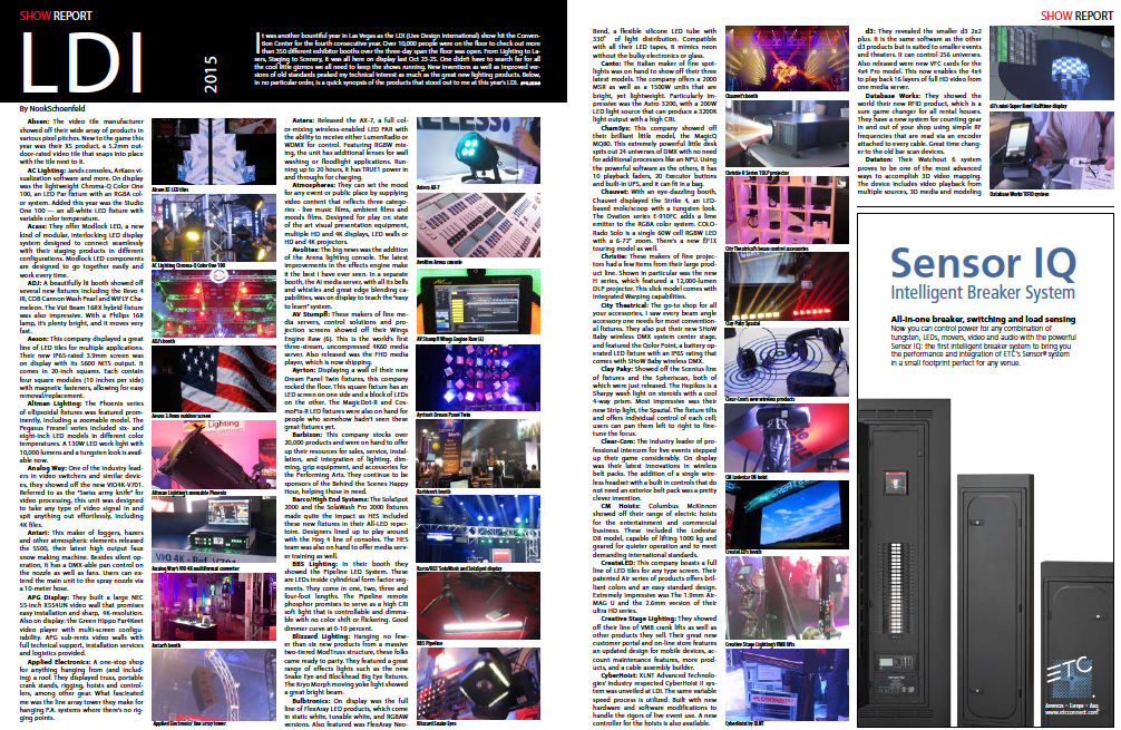 PLSN 2015 LDI Show Report