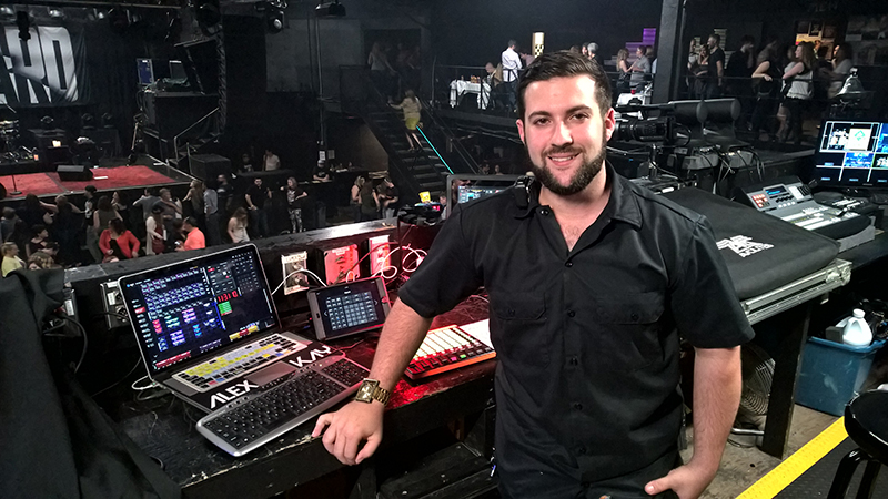 Alex Kay and his FOH setup for ZZ Ward at First Avenue in Minneapolis