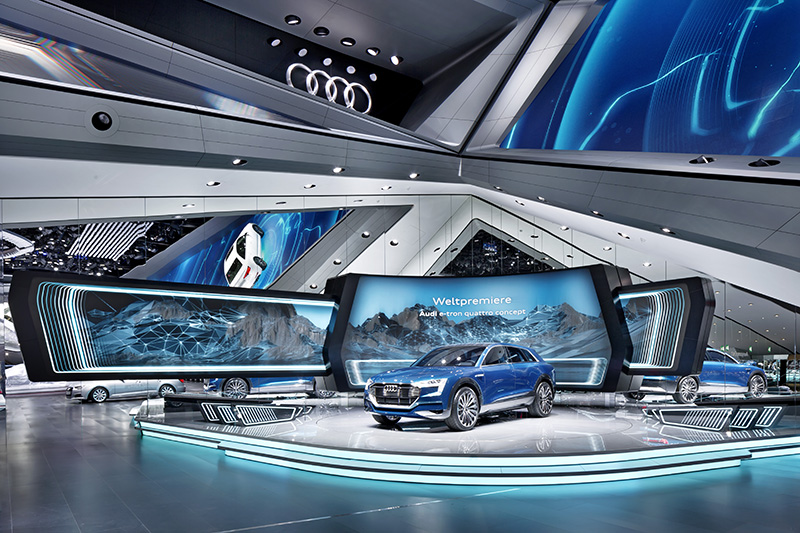 AV Stumpfl's Wings Engine Raw Revs Up Visuals at IAA 2015 for Audi