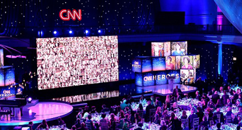 Setup for ‘CNN Heroes’ Awards Show at NYC Museum Includes Data Display-Supplied Christie MicroTiles