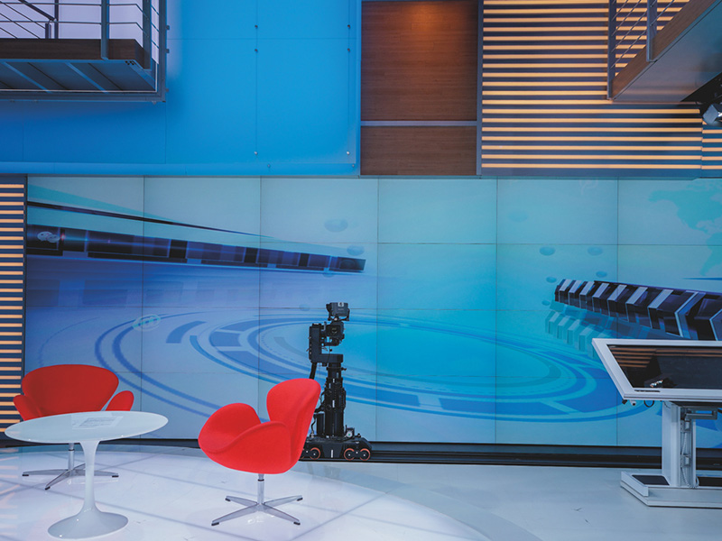 Jiangsu TV studio in Nanjing, China Using eyevis Video Technologies for Media Center