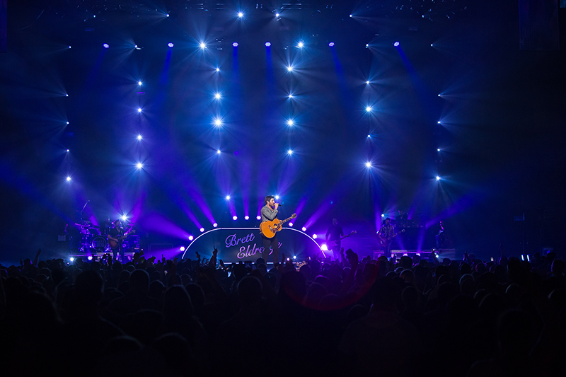 Brett Eldridge at CMT, lit by Trevor Ahlstrand, photo by Kenny Williams