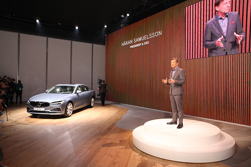 CreateLED’s AirMAG 3x LED Display was used for the Volvo reveal in Detroit.