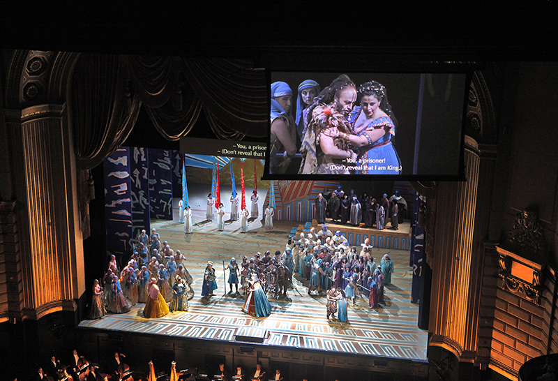 'Aida' at the San Francisco Opera, aided by OperaVision. Photo by Cory Weaver.