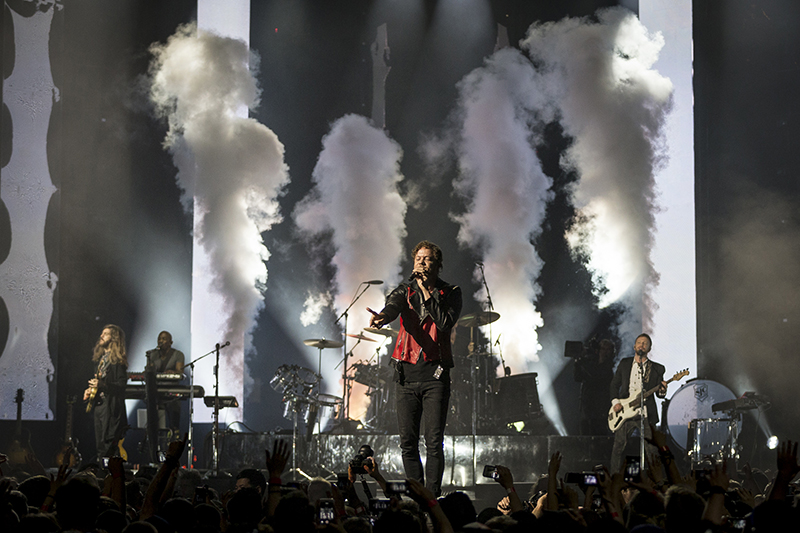 Smoke + Mirrors Live, which premiered March 2, captured all angles of Imagine Dragons’ Toronto concert last July. Photo by Fathom Events