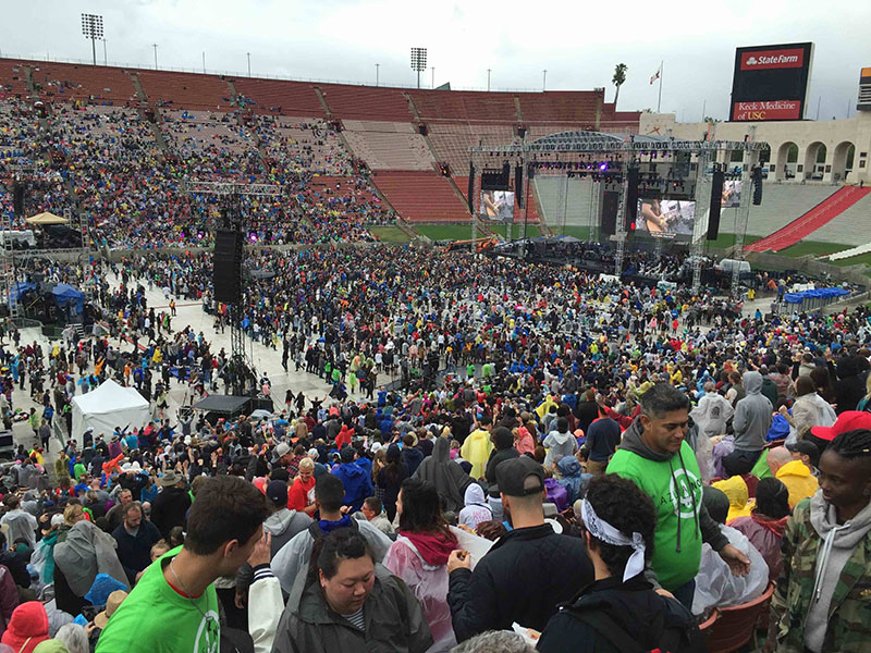 AzusaNow at the Los Angeles Memorial Coliseum