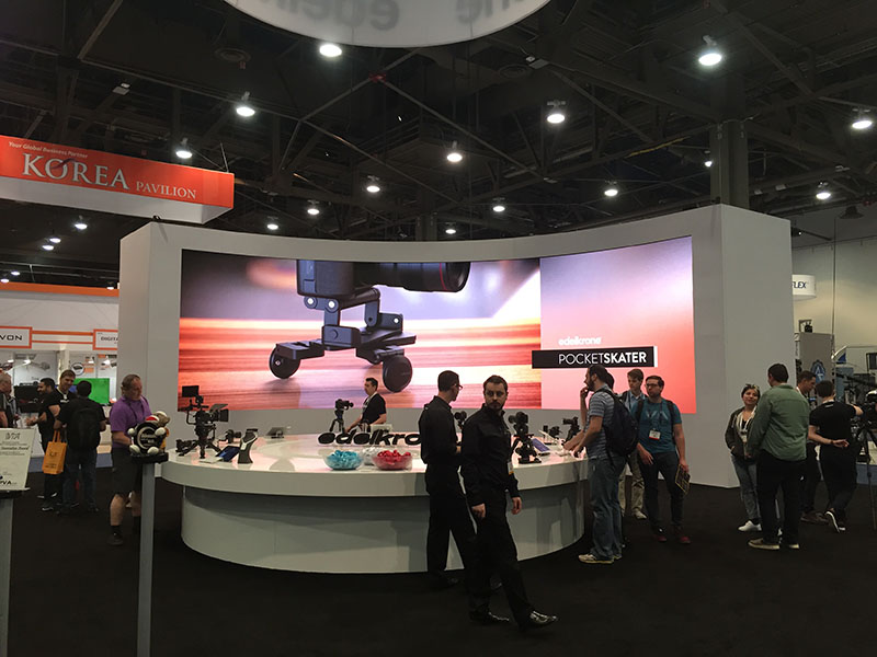 NAB 2016 was edelkrone’s second project with Upstage Video.