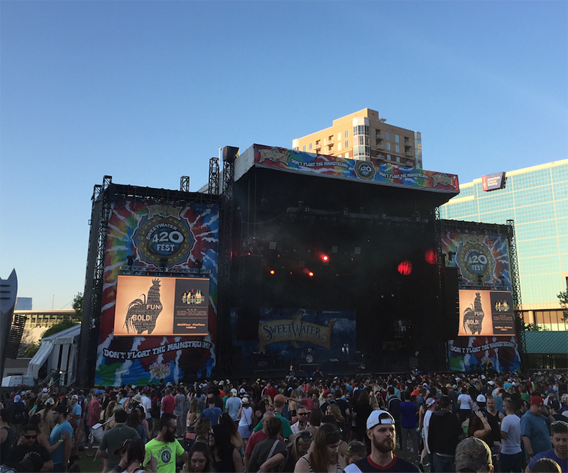 The SweetWater 420 Fest was held April 22-24, 2016 in Atlanta's Centennial Olympic Park