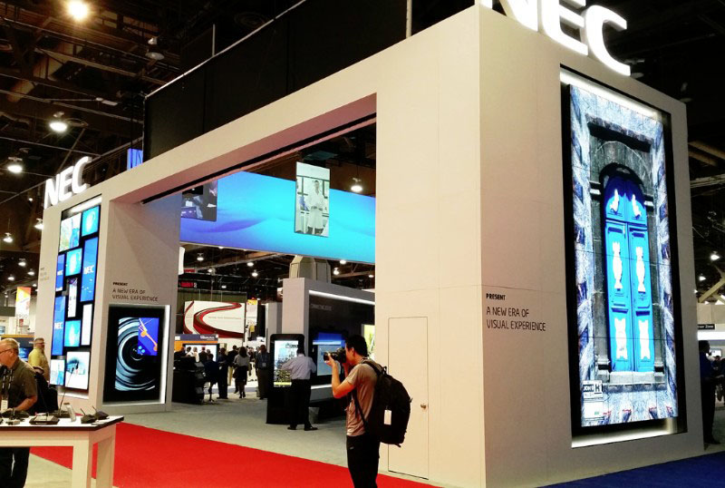 NEC's booth at InfoComm 2016