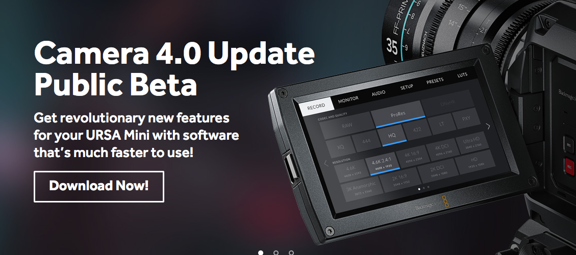 Blackmagic Design Announces Camera 4.0 Public Beta Release