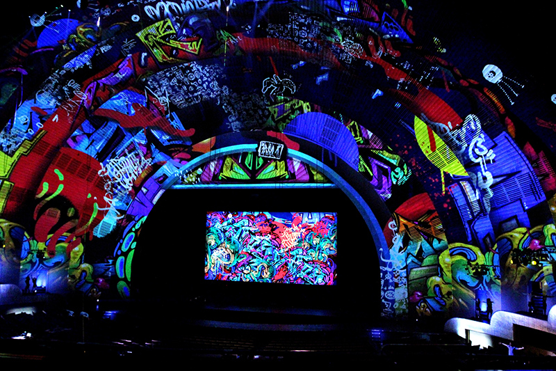 Christie Boxer 4K30 projectors will light up the venue this holiday season.