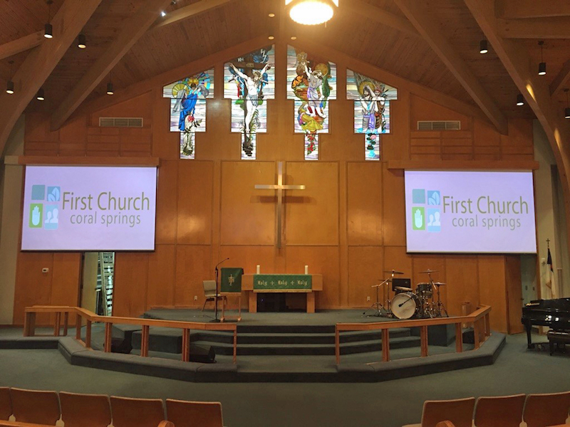 First Church uses Eiki Projectors