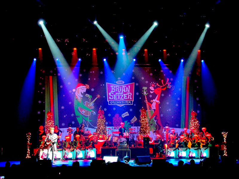 Brian Setzer Orchestra's Christmas Rocks, photo by Debi Moen