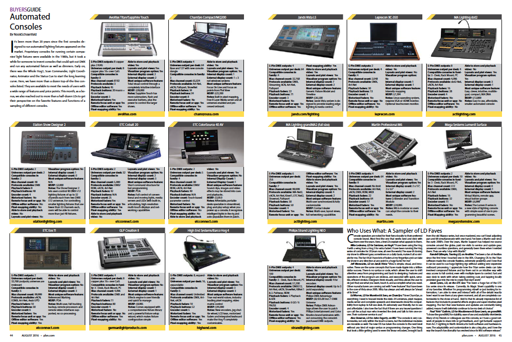 PLSN Buyers Guide on Automated Consoles