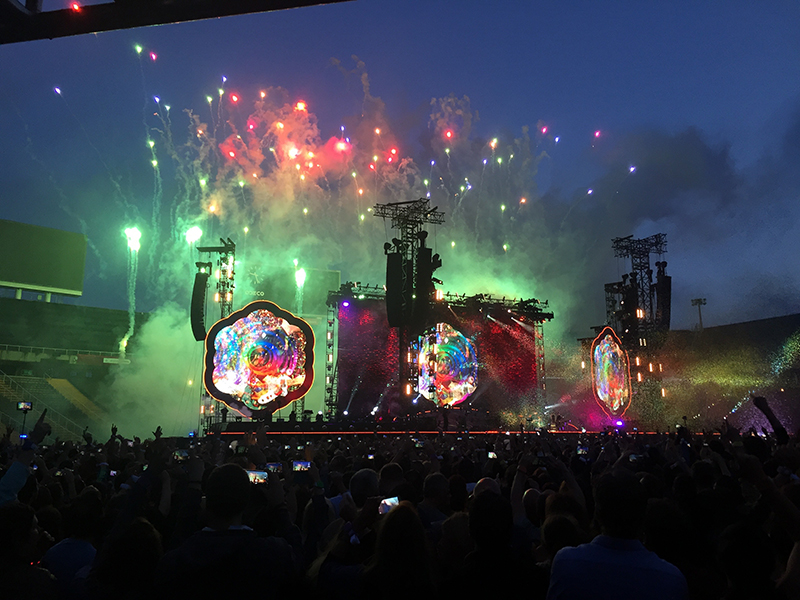 Coldplay at Wembley, photo by Paul Normandale