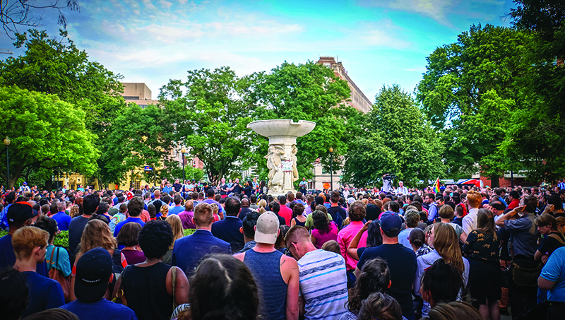 Washington DC was among the cities that organized vigils in support of the victims of the 2016 Orlando nightclub shooting. Photo by Ted Eytan.