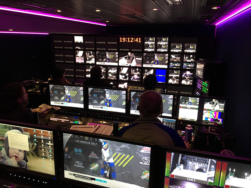 Inside the mobile TV production unit