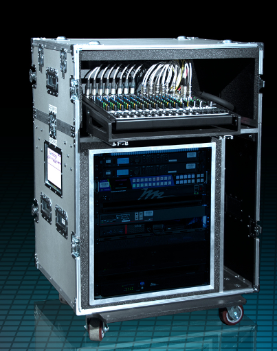 WorldStage's Sx3 is designed to roll in and set up quickly,