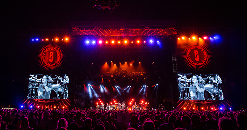 Pearl Jam at Chicago's Wrigley Field last summer. Photo courtesy Nimblist