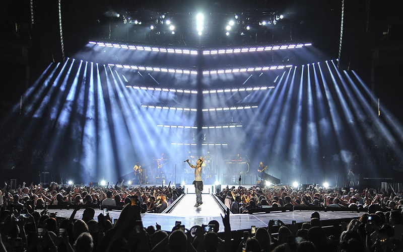 The band performed Oct. 15 at Sacramento’s Golden 1 Center. Photo by Steve Jennings