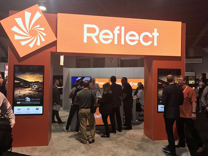 Reflect's booth at the 2017 event, held March 29-30, 2017